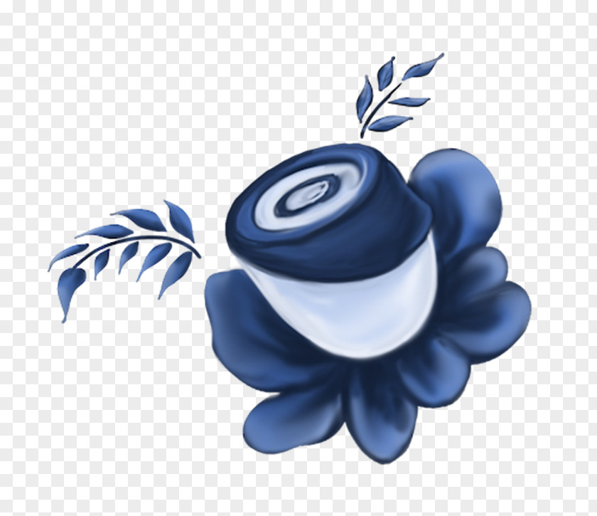 Blue Flowers Color Ornament Zhostovo Painting Drawing PNG