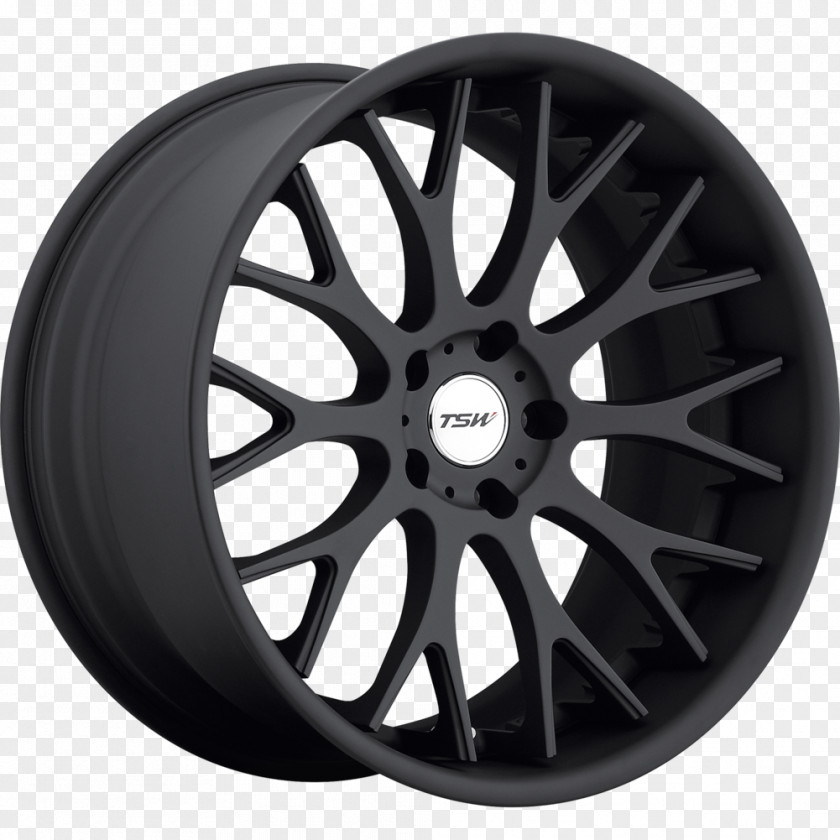 Black Tire Car Custom Wheel Rim Alloy PNG