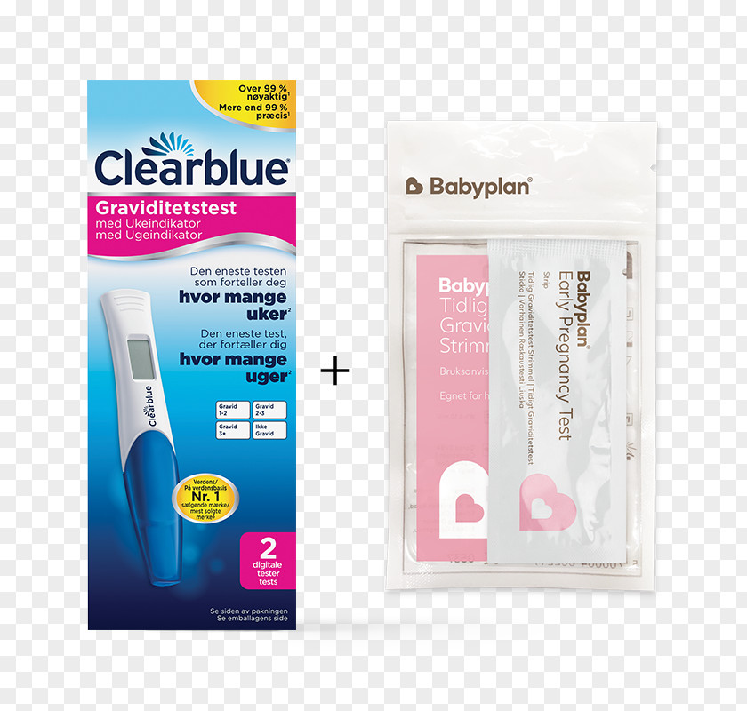Single-Pack Clearblue Double-Check And Date Pregnancy TestPregnancy Digital Test With Conception Indicator PNG