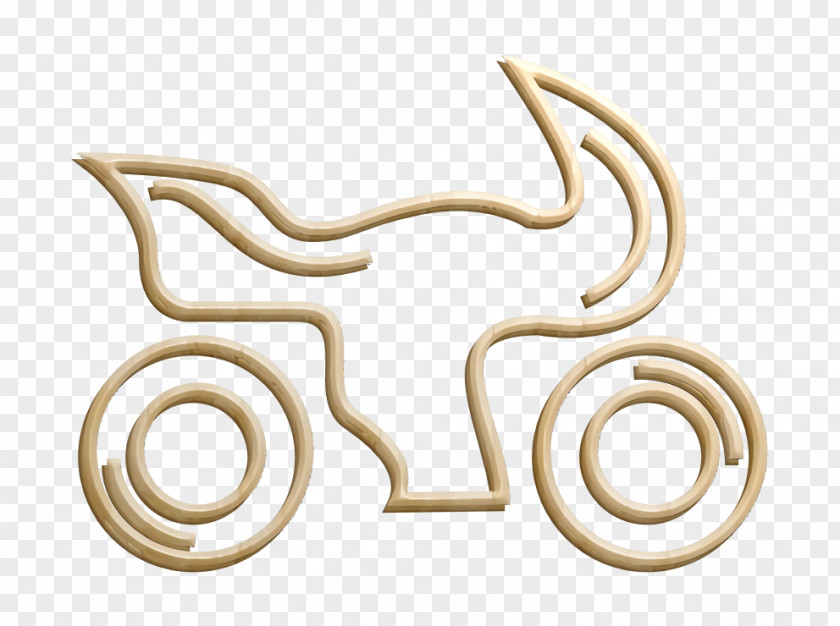 Symbol Shopping Icon Motorcycle Outline Red PNG