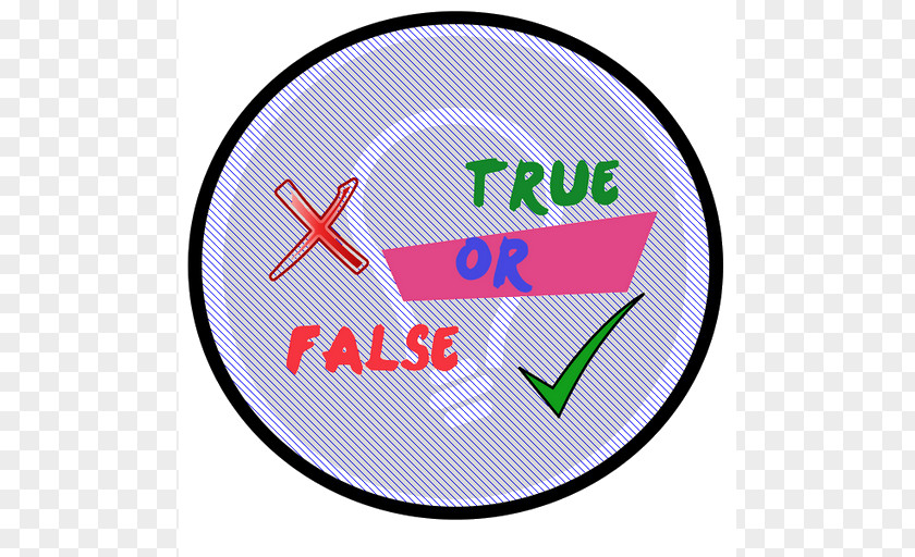True Or False Logo Brand Signage PNG