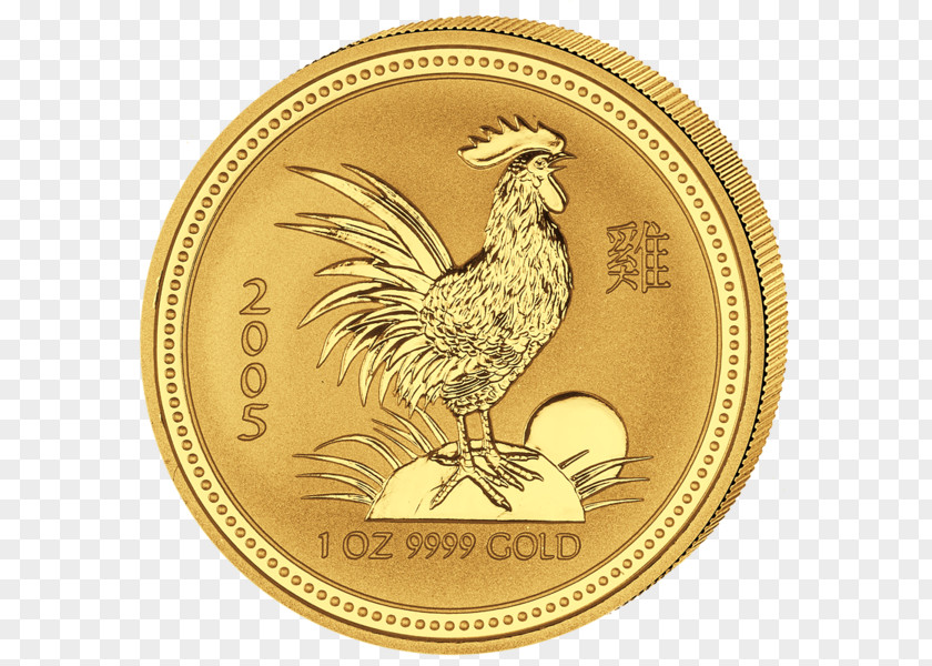 Coin Rooster Gold Dog Copper PNG
