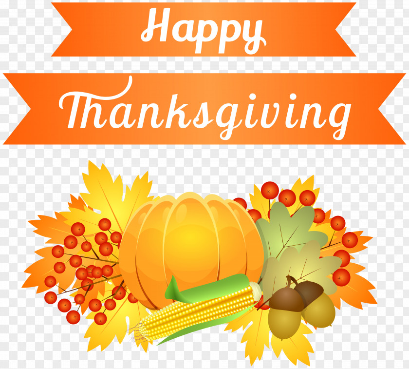 Happy Thanksgiving Decoration Clipart Image United States Clip Art PNG