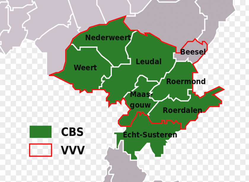 Holland Map Roermond South Limburg Central Neer Weert PNG