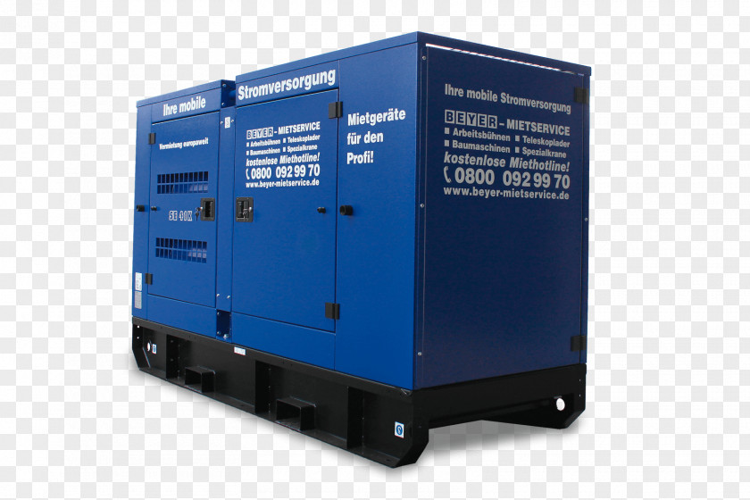 Baumaschinenverleih Volt-ampereGenerator Repair Electric Generator Emergency Power System BEYER-Mietservice KG PNG