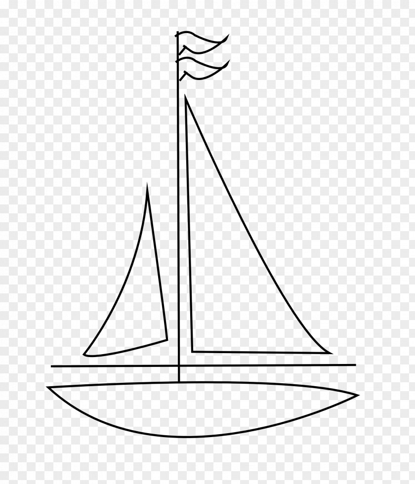 Boat Drawing Sailboat Sailing Line Art PNG