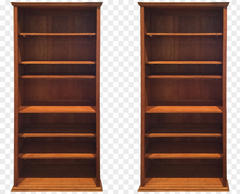 Bookcase Shelf Furniture Wood Stain PNG