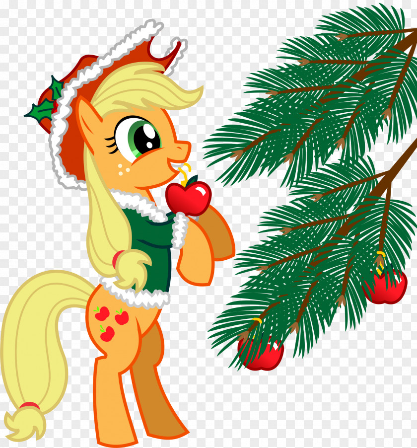 Christmas Applejack Pony Pinkie Pie Rarity Rainbow Dash PNG