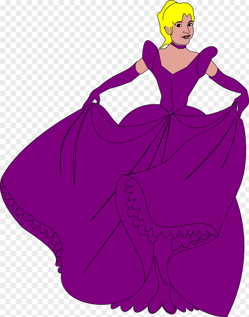 Princess Gown Cinderella Belle Disney Silhouette Clip Art PNG