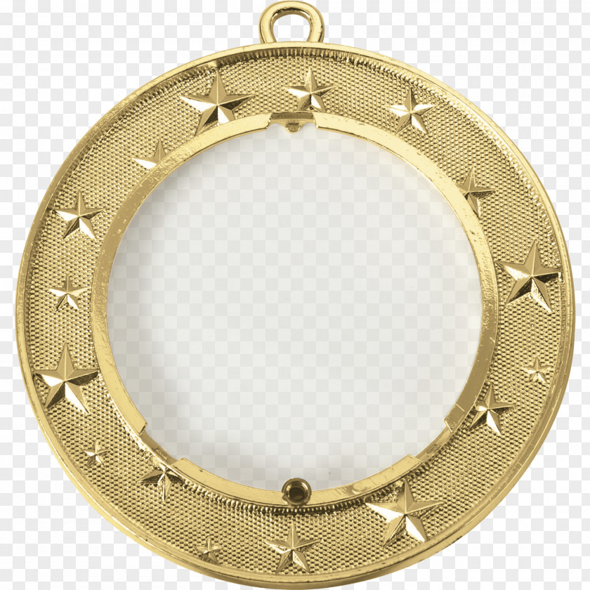Rugby Mirror Glace Molding Oval M Brass PNG