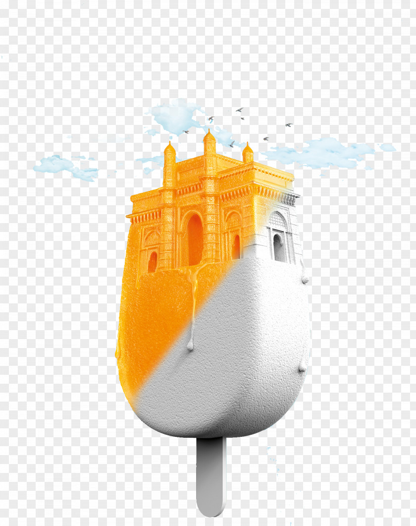 Castle Ice Cream Pattern PNG