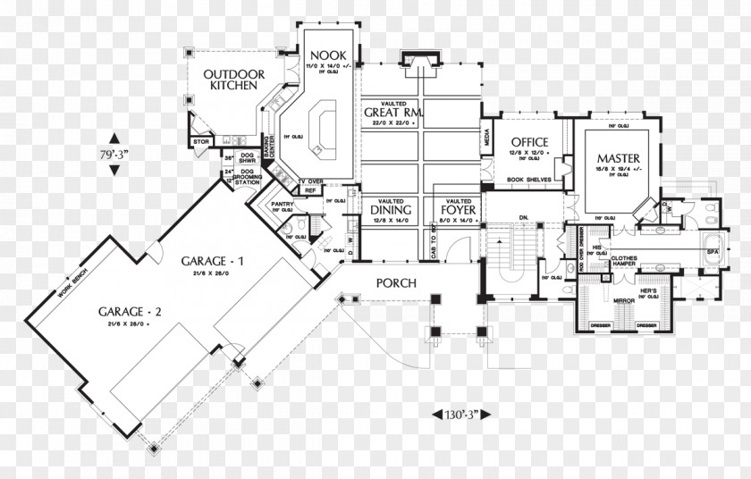 Design Floor Plan House PNG