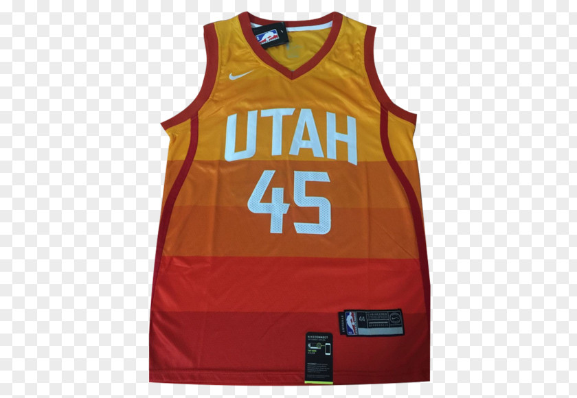 Donovan Mitchell Utah Jazz 2017–18 NBA Season Basketball Swingman Shirt PNG