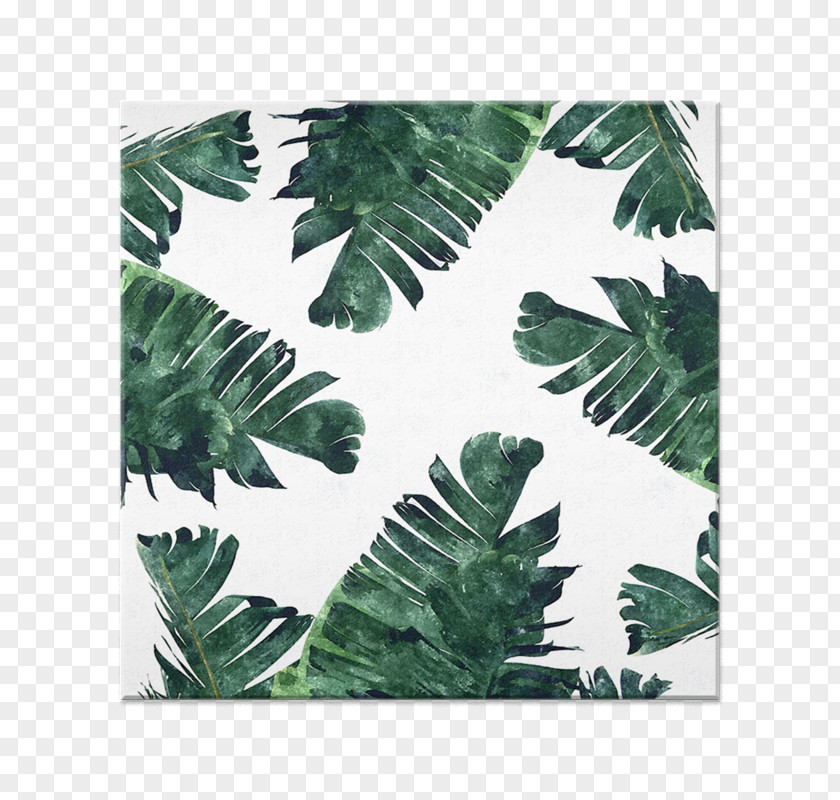 Posters Decorative Palm Leaves Canvas Print Banana Leaf Watercolor Painting Printing Printmaking PNG