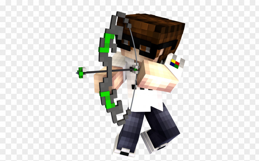 Skin Minecraft Gamer Bow And Arrow Player Versus Rendering PNG