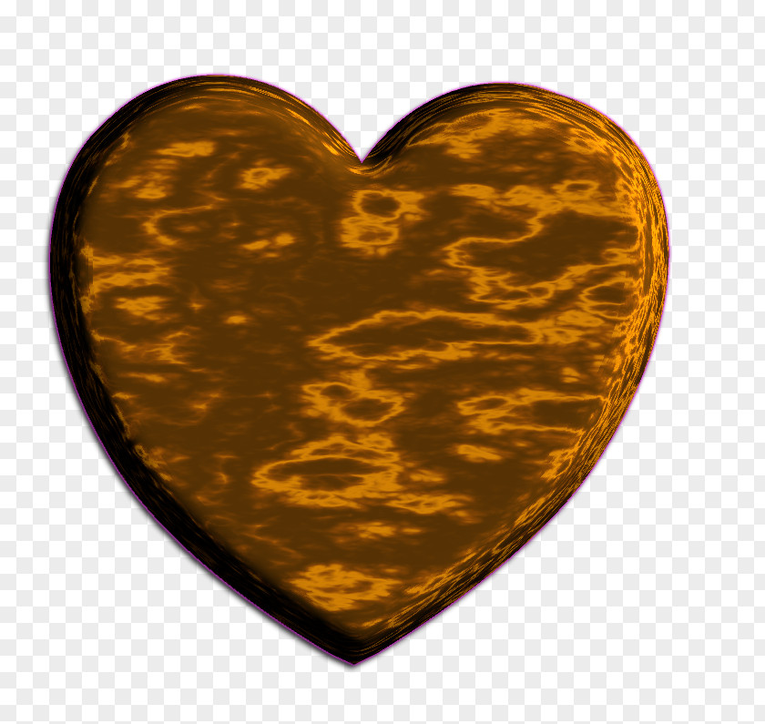 61 Brown Heart PNG