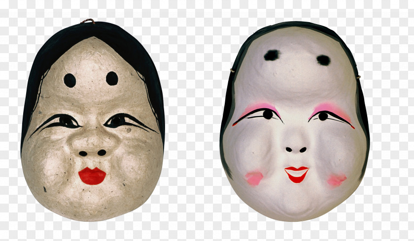 Antique White Mask Face PNG