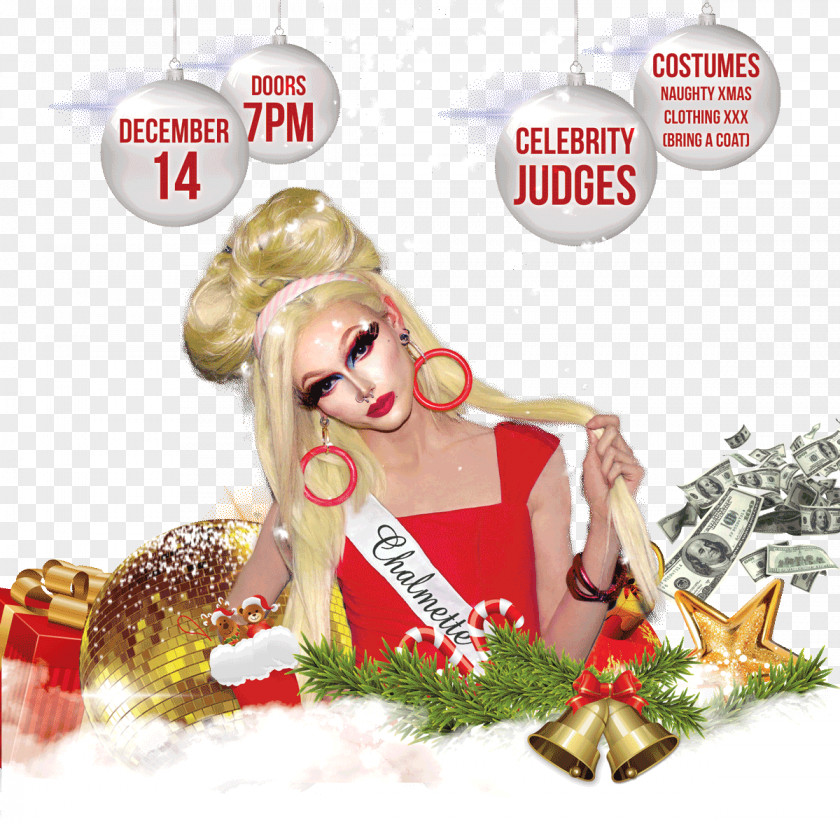 Beauty Pageant Drag Queen LGBT New Orleans Roundup Christmas Tree PNG