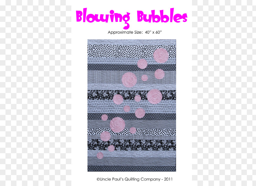 Blowing Bubble Quilting Business Brand Pattern PNG