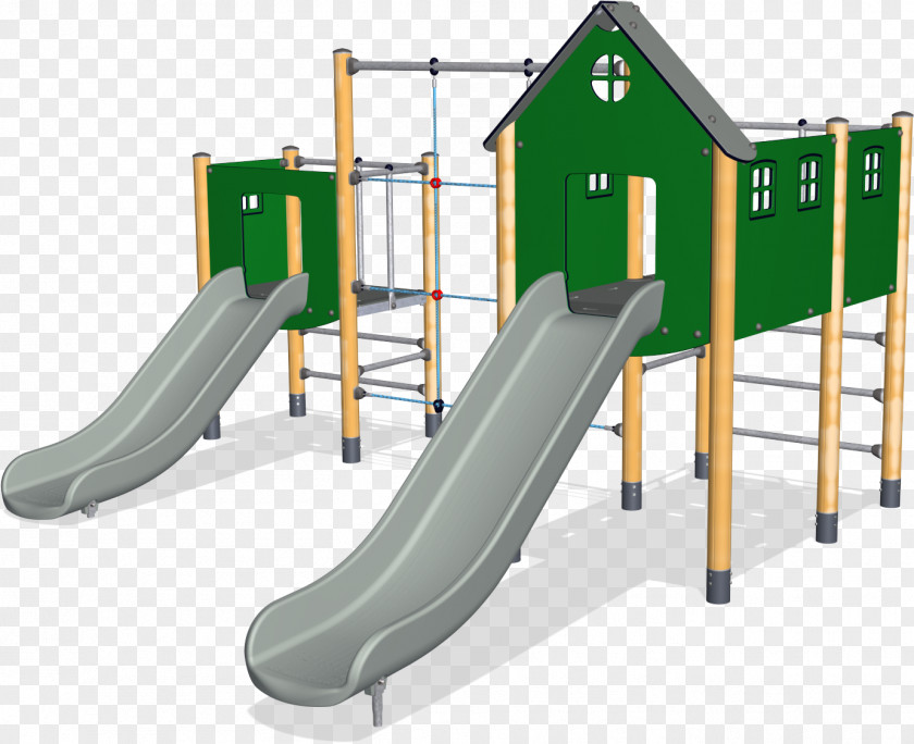 Playground Slide Kompan Pre-school Double Tower PNG