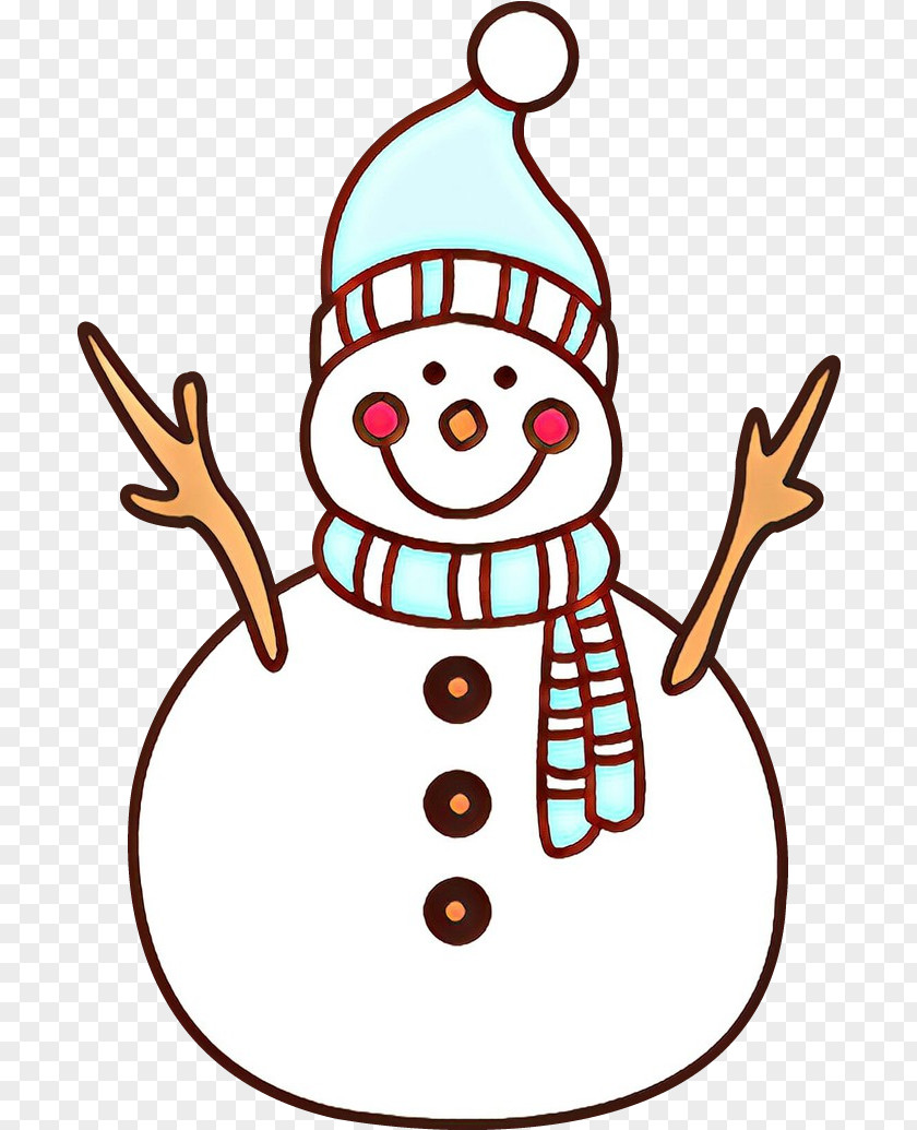 Pleased Happy Snowman PNG