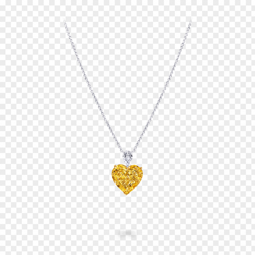 Yellow Diamond Flyer Locket Necklace Body Jewellery Silver Chain PNG