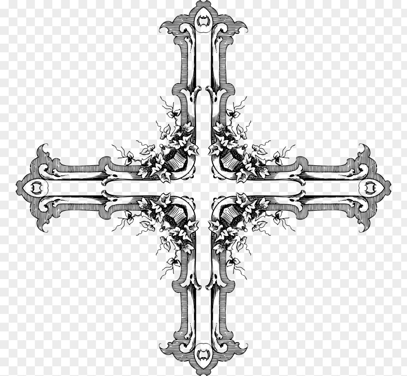 Flower Cross Clip Art PNG