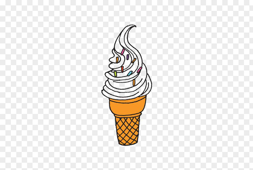 Cartoon Cones Ice Cream Cone Soft Serve Clip Art PNG