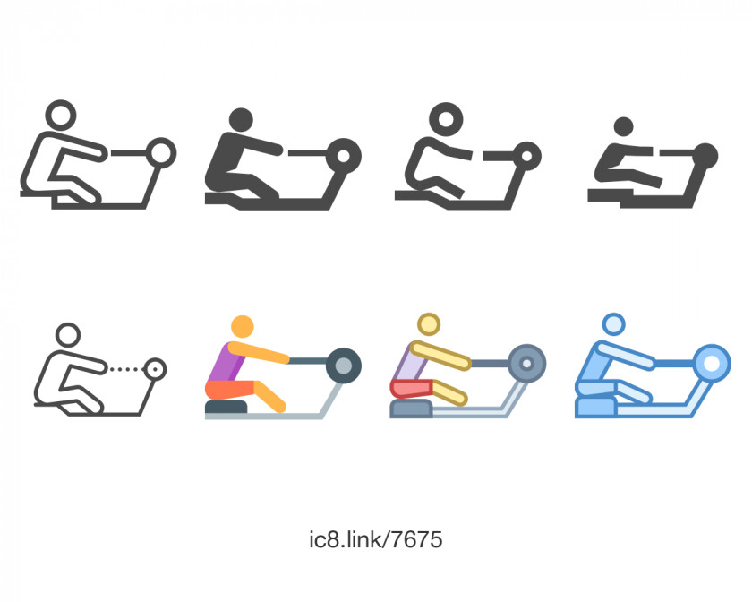 Rowing Font PNG