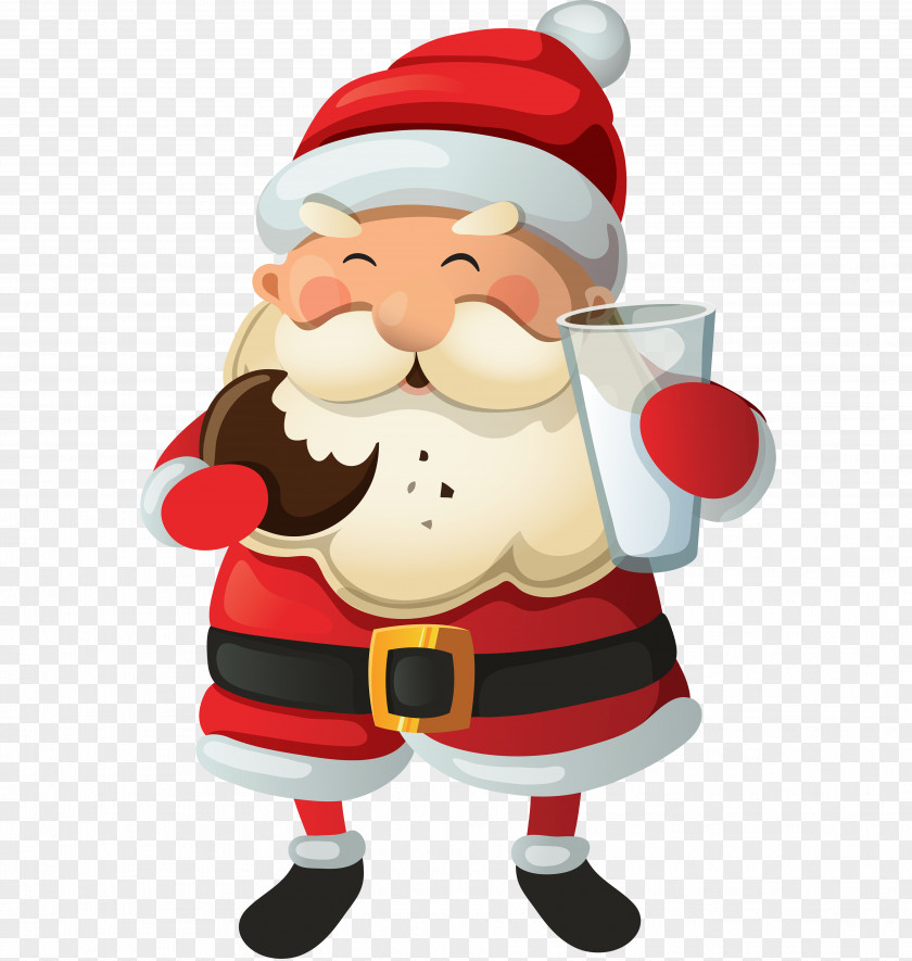 Santa Claus Christmas Cake Mince Pie Pudding PNG