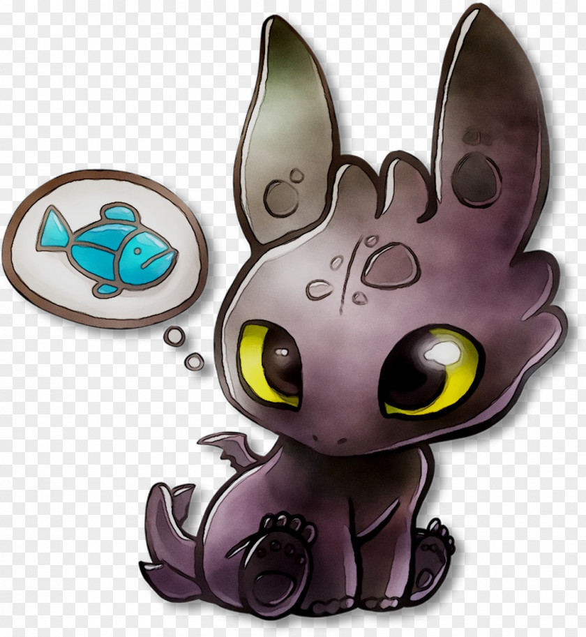 Whiskers Cat Character Purple Figurine PNG