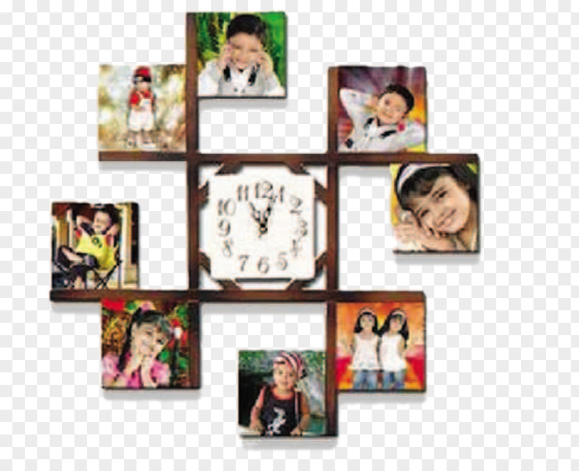Clock Wall Picture Frames Personalization Room PNG