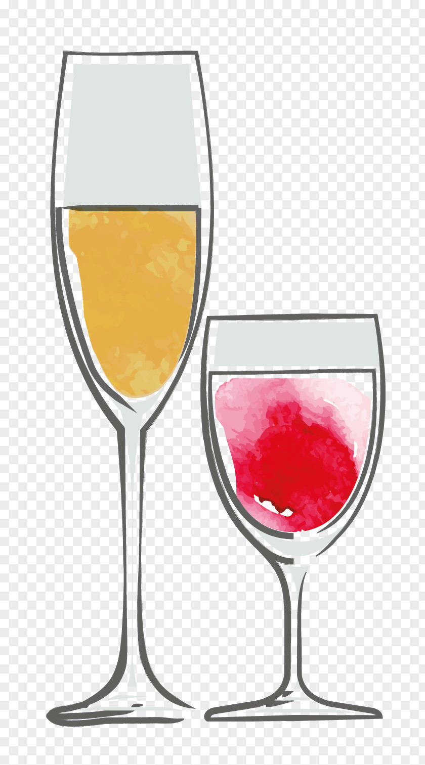Cocktails Vector Material Wine Cocktail Champagne Glass PNG