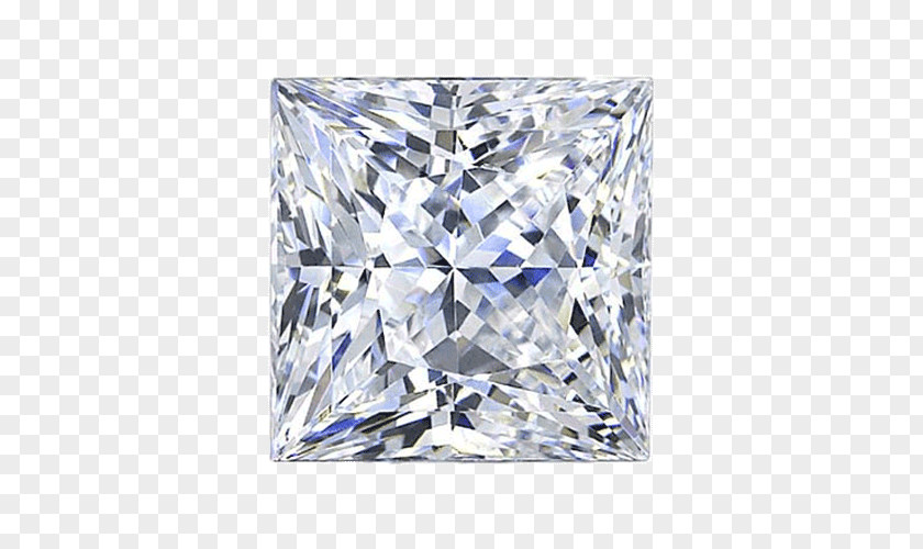 Diamond Princess Cut Charms & Pendants PNG