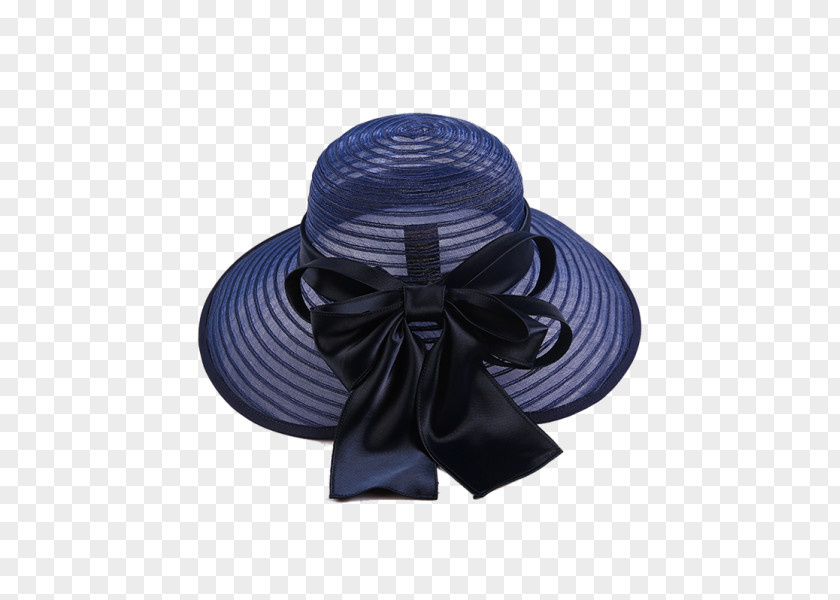 Hat Sun Cap Cobalt Blue Straw PNG