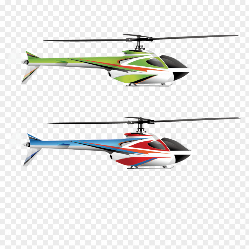 Helicopter Color Vector Material Rotor Airplane Radio-controlled PNG