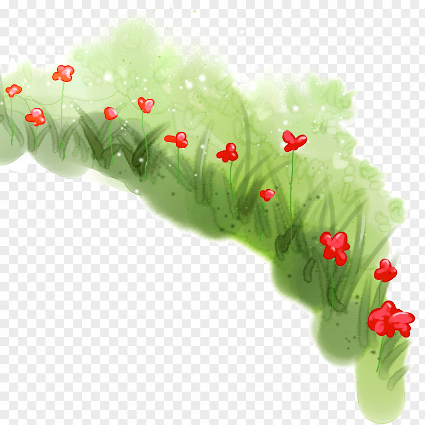 Flowers In The Grass Download Icon PNG