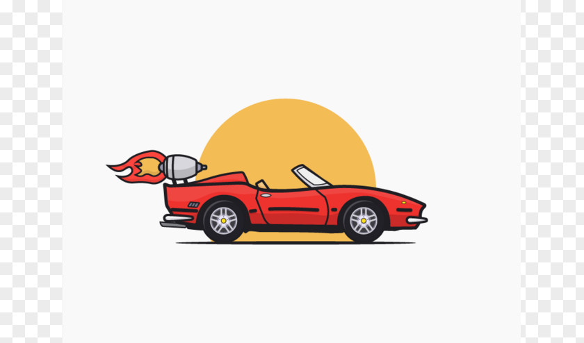 Rocket Car Sports Automotive Design Illustration PNG