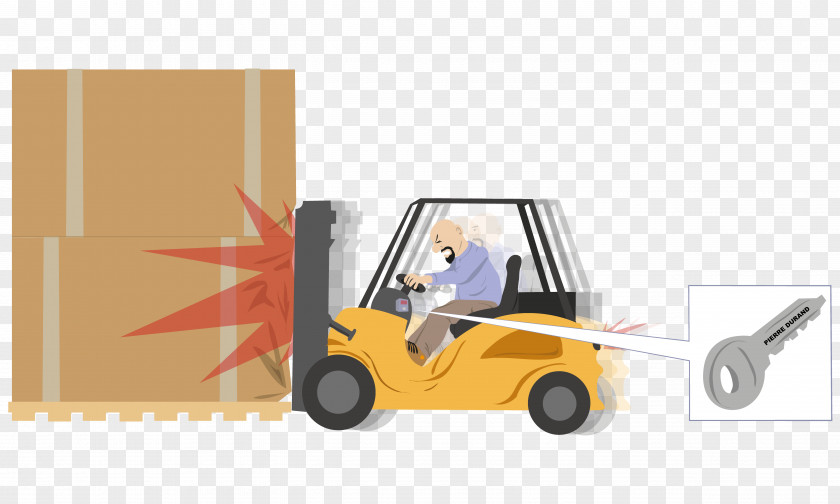 Collision Forklift Operator Warehouse Transport Material Handling PNG