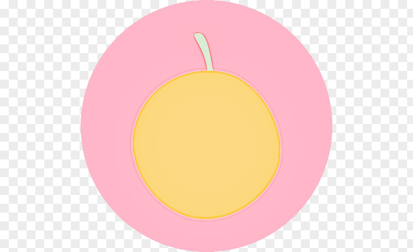 Food Plate Pink Yellow Fruit Circle Plant PNG