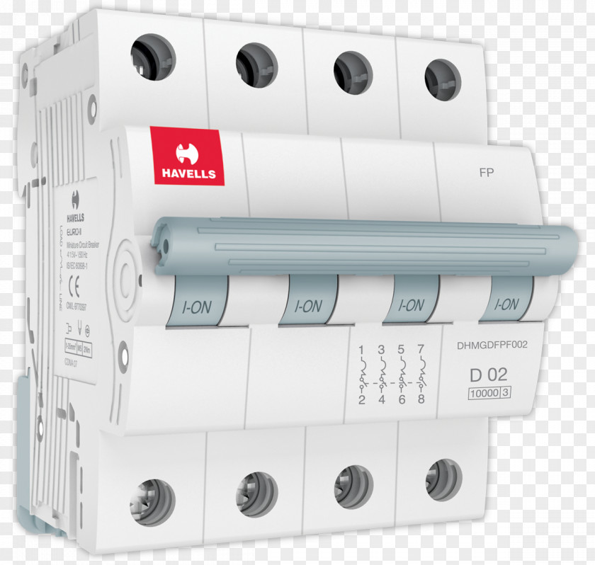 Circuit Breaker Havells Electrical Network Switches Switchgear PNG