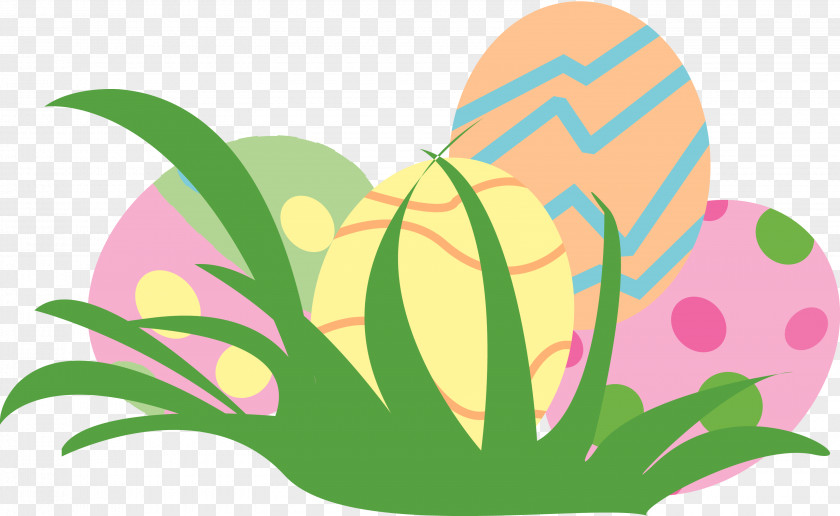 Cute Easter Cliparts Egg Hunt Pastel Clip Art PNG