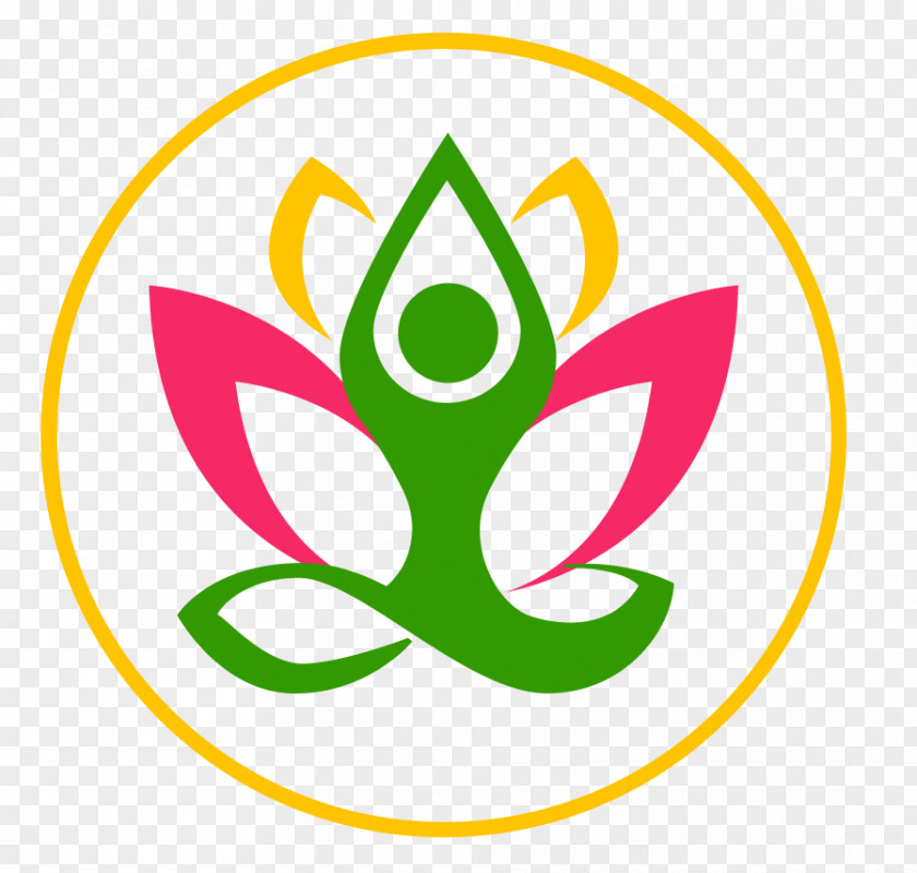 Gold Circle Symbol Logo Self-care Brand PNG