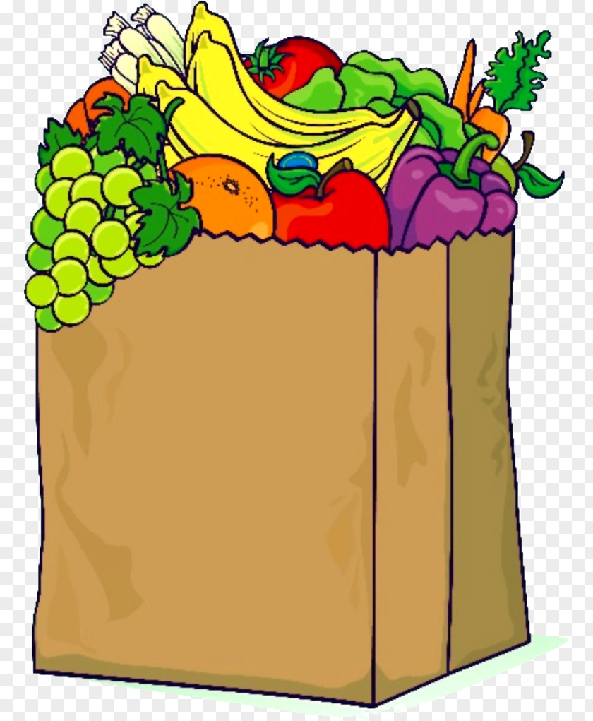 Produce Shopping Bags & Trolleys Grocery Store Clip Art PNG