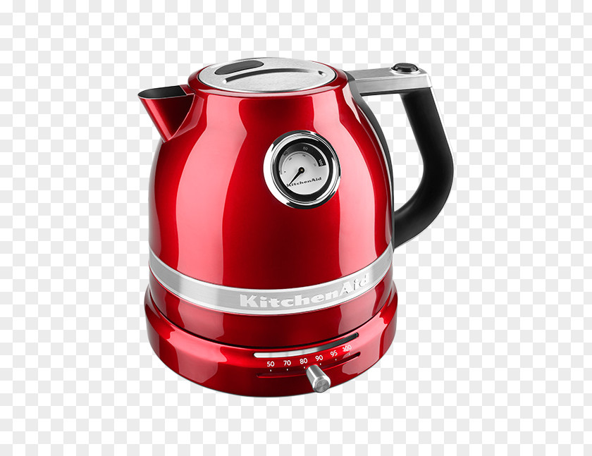 Smart Red Kettle Tea KitchenAid Electric Water Boiler Mixer PNG