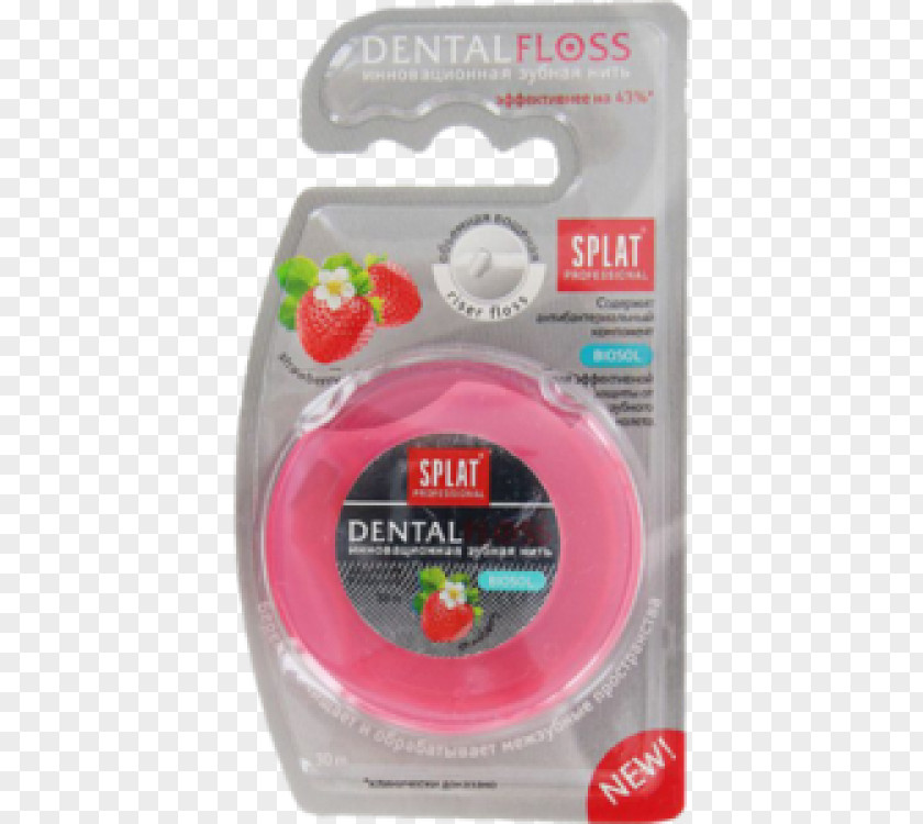 Strawberry Dental Floss Mouthwash Nit Tooth Splat-Cosmetica PNG