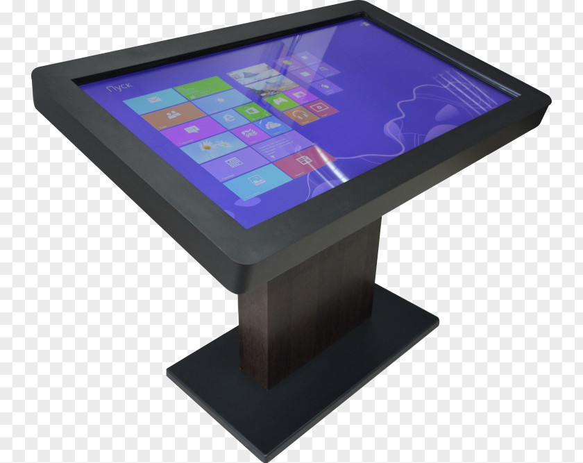 Table Interactivity Interaktivnyy Stol Touchscreen Display Device PNG