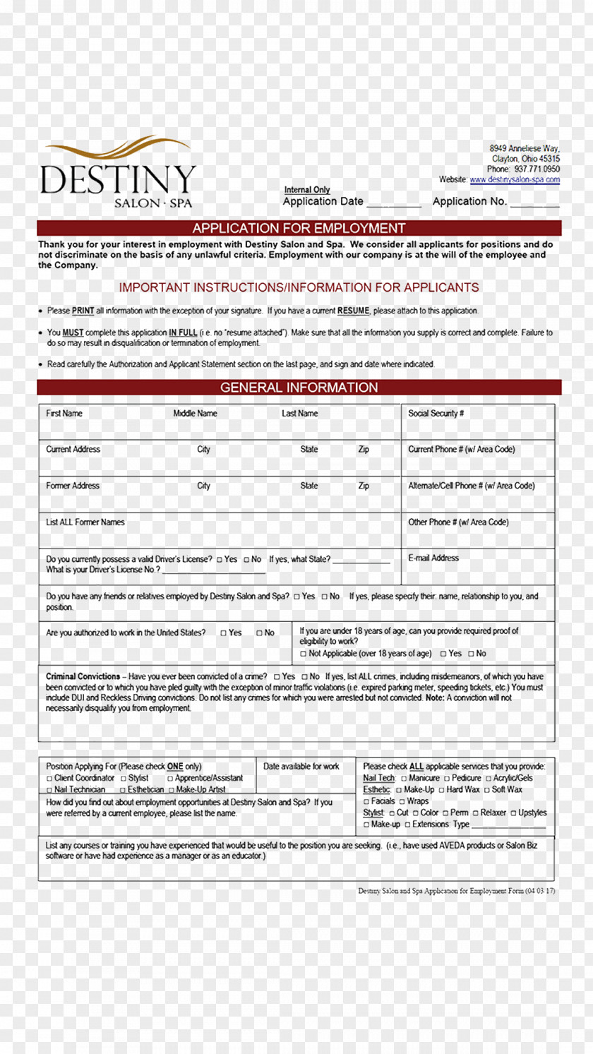 Application For Employment Document Line PNG