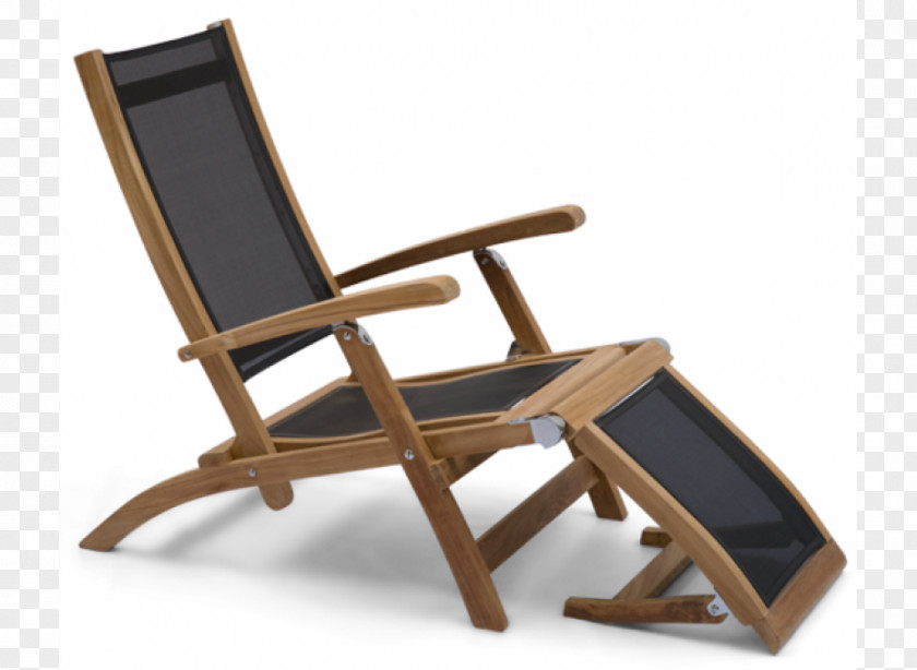 Chair Deckchair Garden Furniture Teak PNG