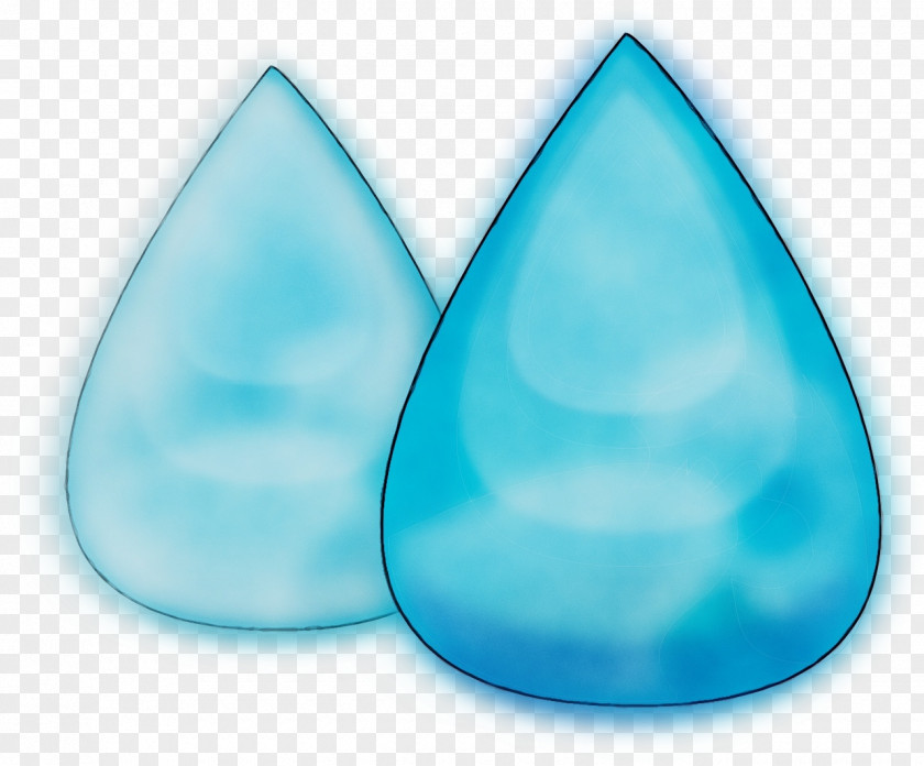 Aqua Blue Turquoise Drop PNG
